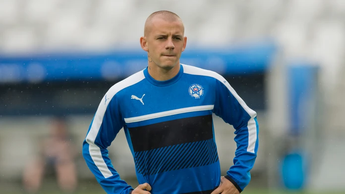 Na snímke Vladimír Weiss ml. počas tréningu pred zápasom B-skupiny na Majstrovstvách Európy vo futbale medzi Walesom a Slovensko