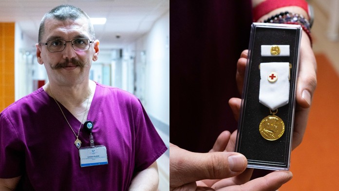 Leonard Siváček z Kliniky anestéziológie a intenzívnej medicíny Fakultnej nemocnice v Trnave získal zlatú plaketu za darovanie krvi.