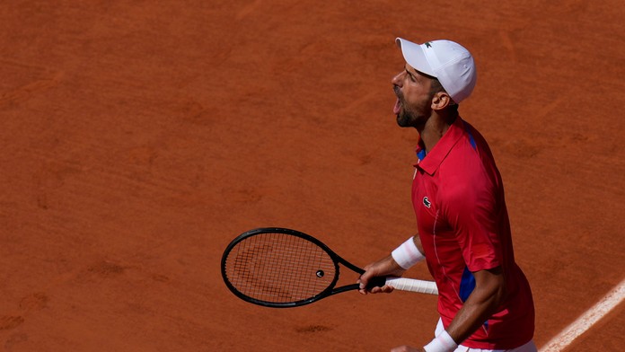 Novak Djokovič počas finále