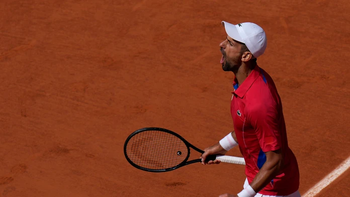 Novak Djokovič počas finále