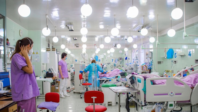 Oddelenie ARO vo Fakultnej nemocnici Trenčín.