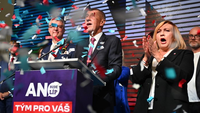 Andrej Babiš v centrále strany