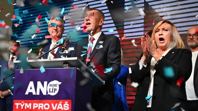 Andrej Babiš v centrále strany