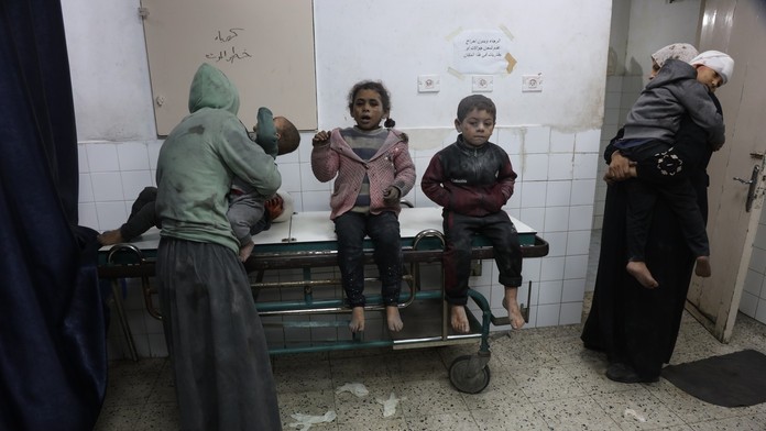 Snímka z Pásma Gazy.