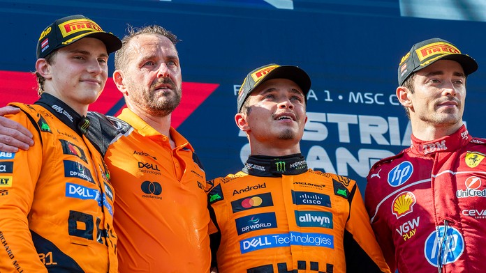 Pódium víťazov na VC Rakúska.