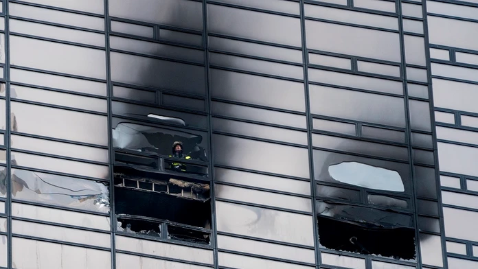Požiar v Trump Tower.
