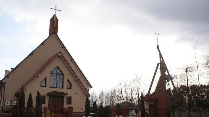 Kostol sv. Faustiny v Groszowiciach. Ilustračná snímka. 