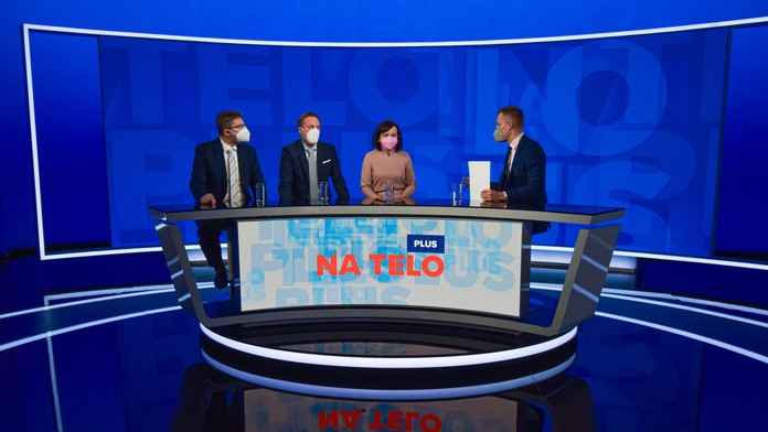 M. Slosiarik, M. Vagovič a Z. Petková v Na telo plus.