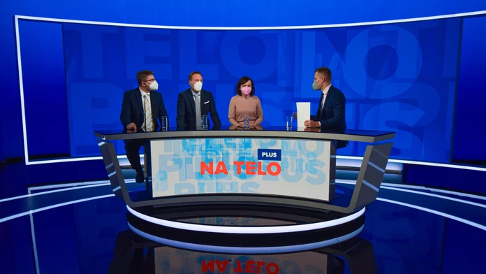 M. Slosiarik, M. Vagovič a Z. Petková v Na telo plus.