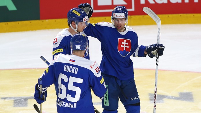 Gólová radosť hráčov Slovenska