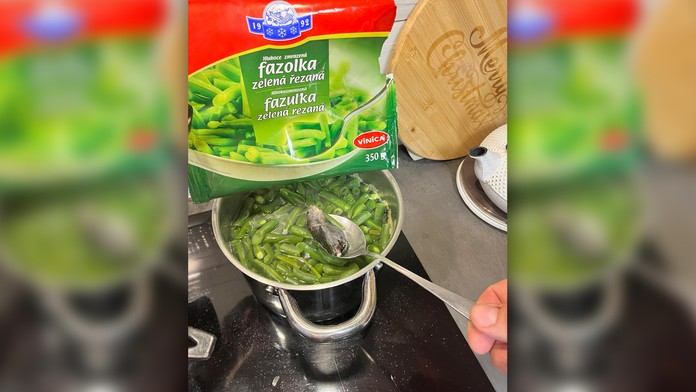 Myš v mrazenej zelenine 