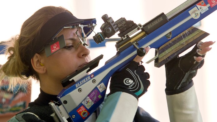 Slovenská reprezentantka v streľbe Daniela Demjén-Pešková.