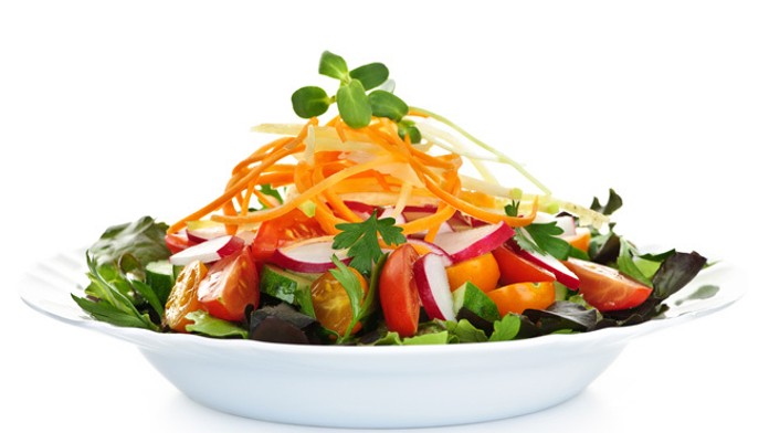 Vegetariánske jedlo - ilustračná snímka.