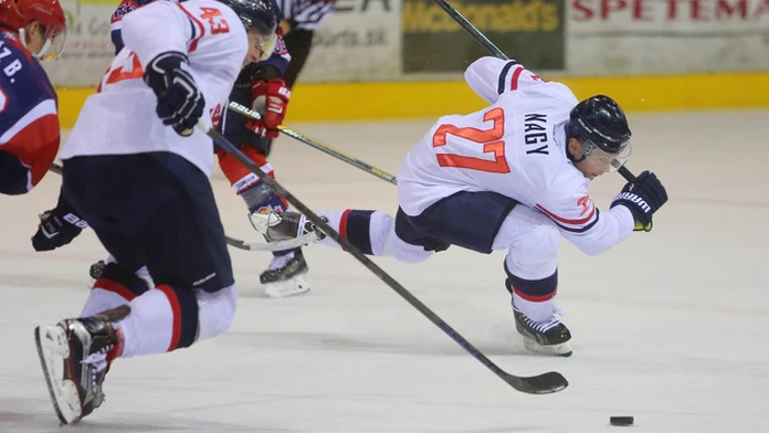 Ladislav Nagy (Slovan) počas prípravného hokejového zápasu pre začiatkom KHL.