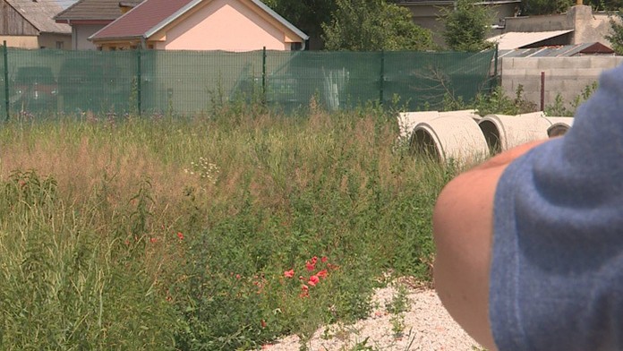 Pozemok, kde mal stáť dom.