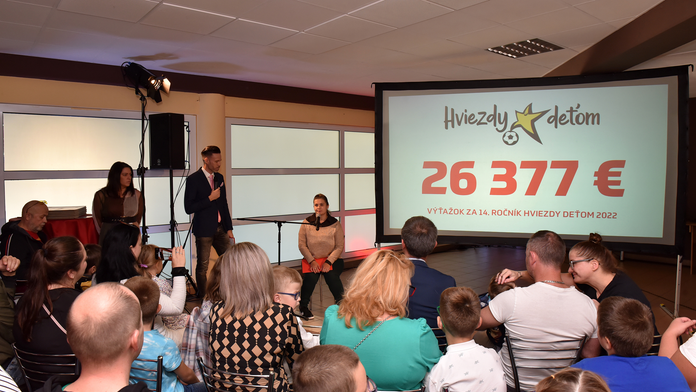 Trenčianske Hviezdy deťom priniesli viac ako 26-tisíc eur. Sumu rozdelili medzi 22 subjektov