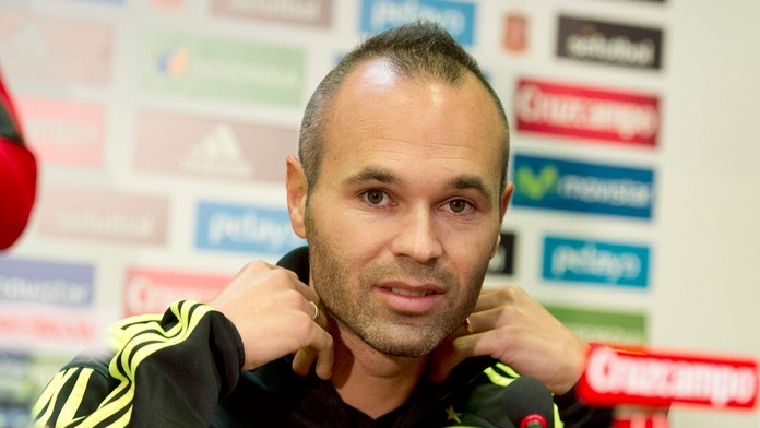 Španielsky reprezentačný stredopoliar Andrés Iniesta na archívnej snímke.