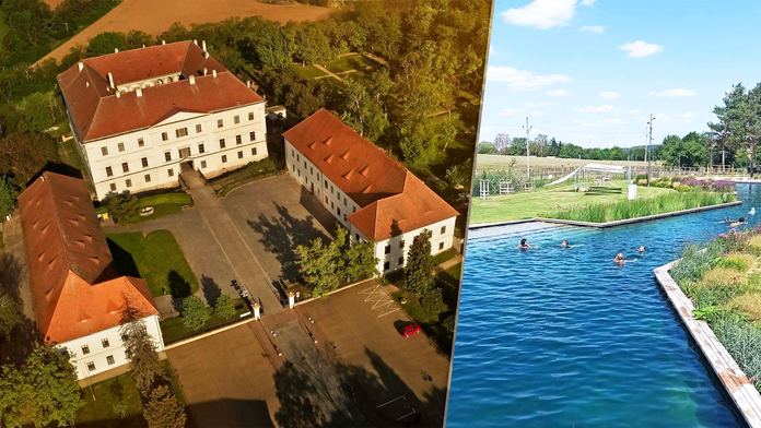 FOTO: Nenápadný poklad kúsok od Slovenska. Má zámok aj unikátne kúpalisko bez chémie