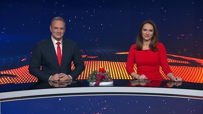 Televízne noviny s Patrikom Švajdom a Lenkou Vavrinčíkovou