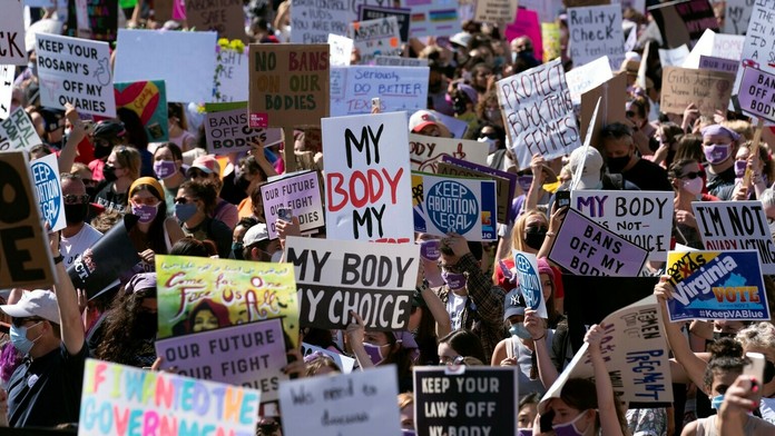 Protest žien za interrupcie vo Washingtone.