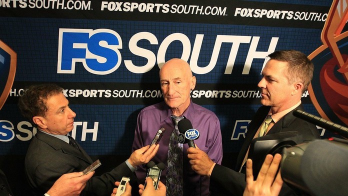 Craig Ramsey ako kouč Atlanty Trashers na archívnej snímke z roku 2011.