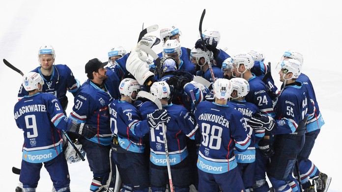 Radosť Nitry po výhre nad Košicami.