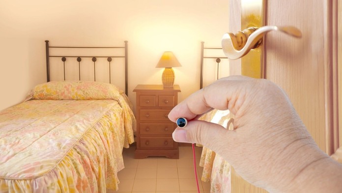 Skrytá kamera v hotelovej izbe (ilustračná snímka)