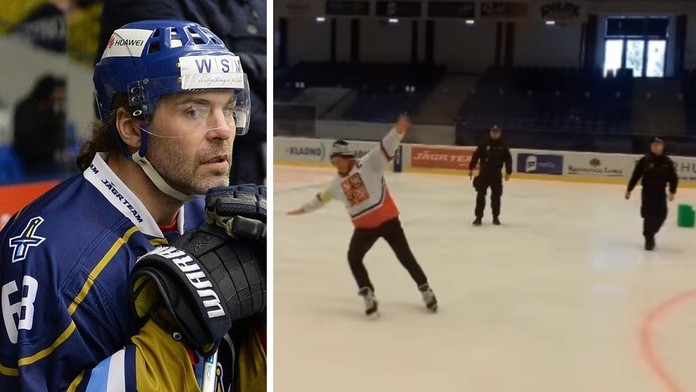 Tréning HC Rytíři Kladno narušil neznámy muž.