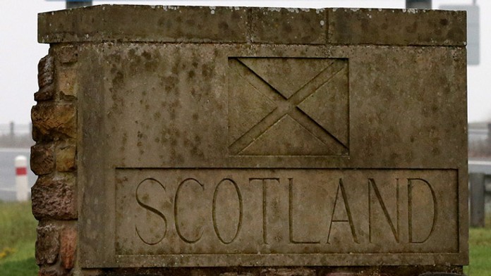 Kameň v škótskom Eyemouthe.