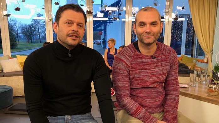 Alexander Bárta a Gejza Dezorz v Teleráne