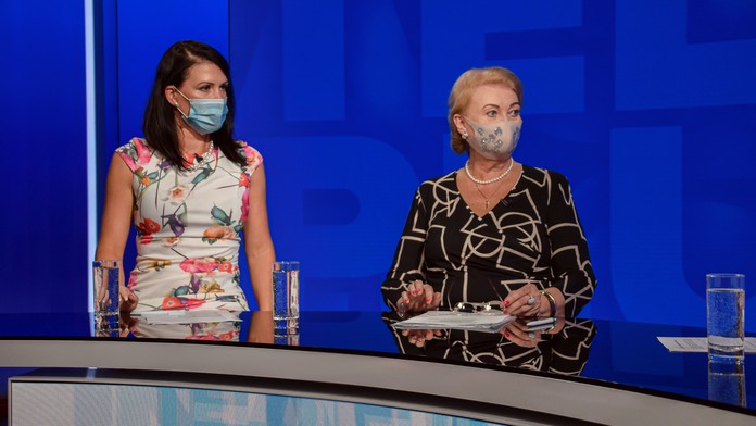 Jana Cigániková a Anna Záborská.