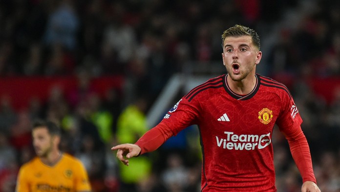 Mason Mount v drese Manchestru United