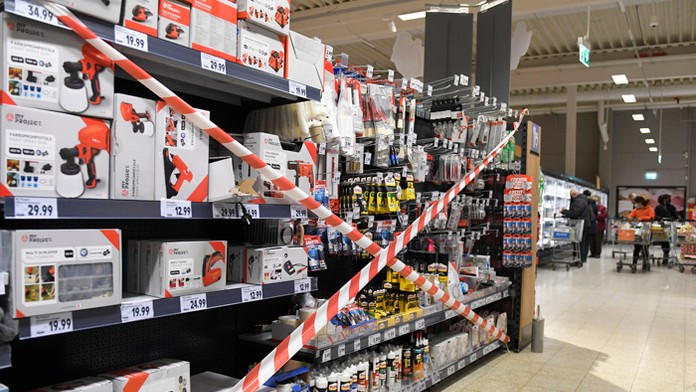 Otvorená predajňa drogérie v nákupnom centre v Košiciach.