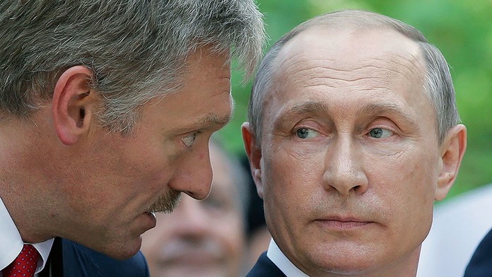 Dmitrij Peskov a Vladimir Putin