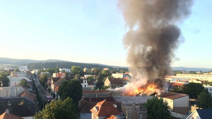 Veľký požiar v Piešťanoch