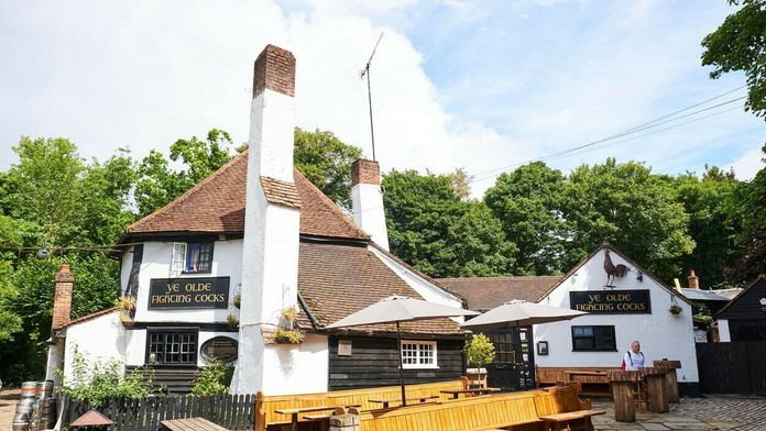 Podnik Ye Olde Fighting Cocks vo Veľkej Británii