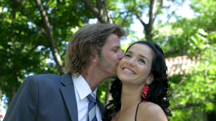 Facundo Arana a Natalia Oreiro počas nakrúcania telenovely Rany z lásky
