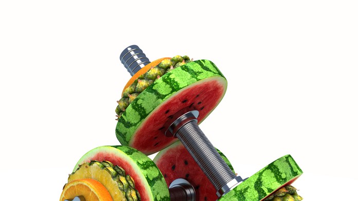 Činky a ovocie - ilustračná snímka