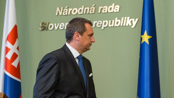 Na snímke predseda SNS a šéf parlamentu Andrej Danko