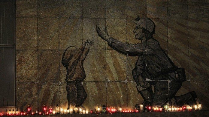 Samir Handanovič z Interu Miláno v pohárovom zápase s Laziom Rím.