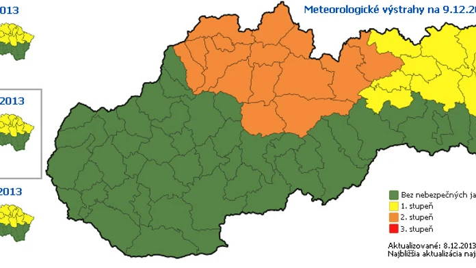 Výstrahy SHMÚ