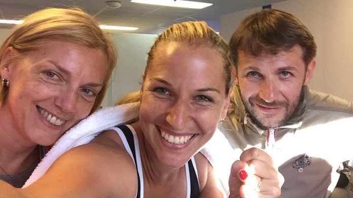 Radosť Dominiky Cibulkovej bezprostredne po víťazstve nad Luciou Šafářovou.