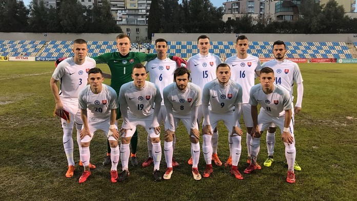 Slovenská reprezentácia do 21 rokov pred zápasom s Albánskom U21.