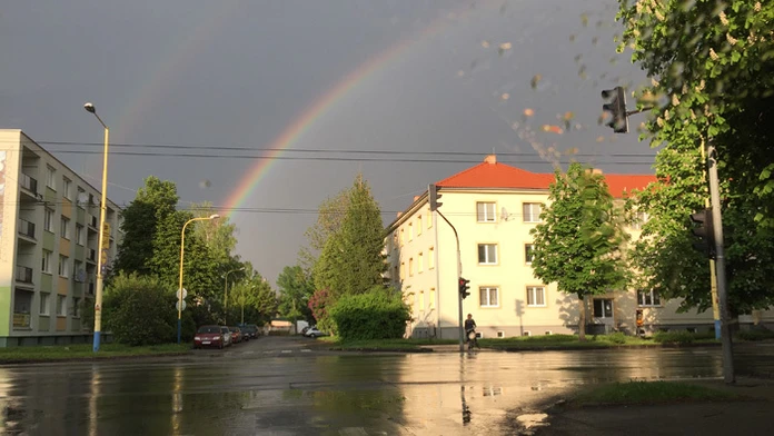 Krásna dúha v Prešove.