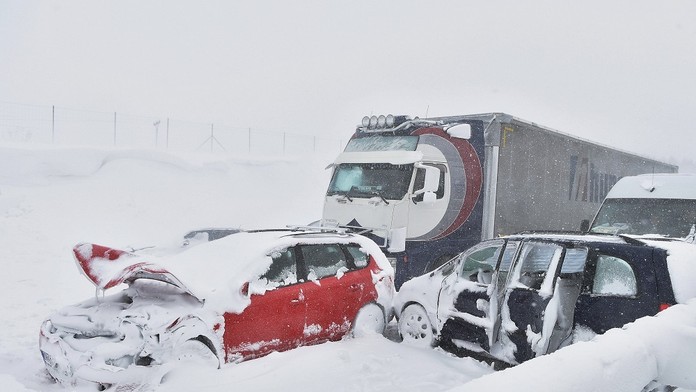 Reťazová nehoda na D1.
