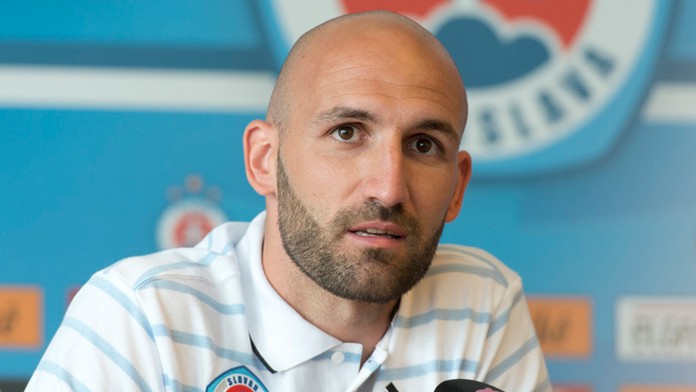 Útočník Slovana Róbert Vittek.