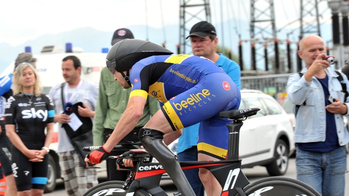 Slovenský cyklista Jozef Metelka.