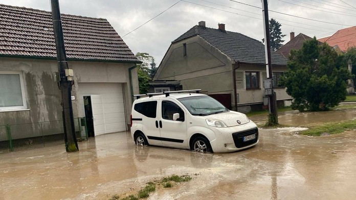 Záplavy na Záhorí.