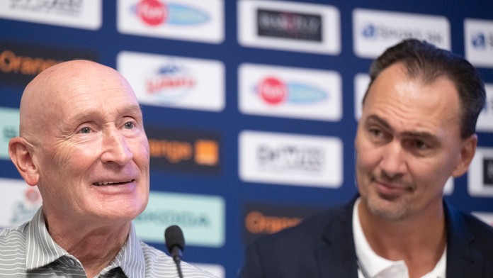 Craig Ramsay a prezident SZĽH Miroslav Šatan