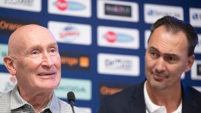 Craig Ramsay a prezident SZĽH Miroslav Šatan